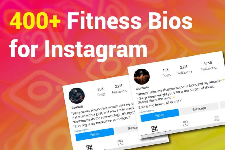 Fitness Bios for Instagram