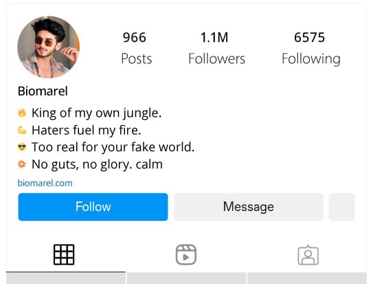 Attitude Instagram Bio for Men