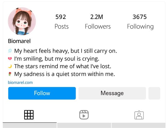 Sad Instagram Bios for Girls